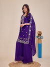 Krishna Vol 2 Designer Moss Silk Plazzo Suit Set Wholesale Collection